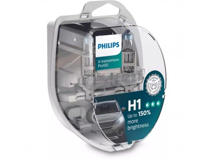 Autožárovka Philips H1 X-tremeVision Pro150, 2 ks