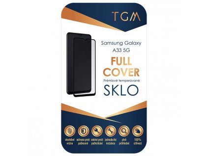 Tvrzené sklo TGM Full Cover na Samsung Galaxy A53 5G - černé