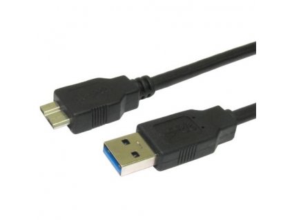 Kabel AQ USB 3.0/micro USB, 0,5m - černý