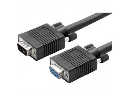 Kabel AQ Prodlužovací VGA (15pin) s konektory VGA / VGA, F/M, 5m