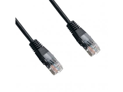 Kabel DATACOM síťový (RJ45), 0,25m - černý