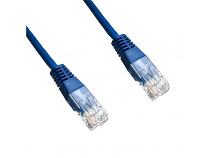 Kabel DATACOM síťový (RJ45), 0,25m - modrý