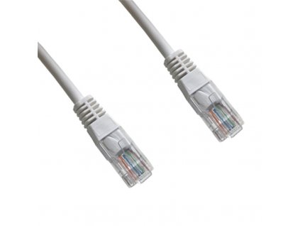 Kabel DATACOM UTP RJ45 Cat.6, 1 m - bílý