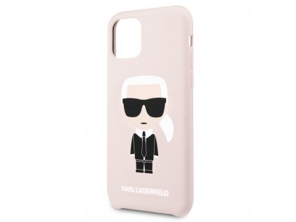 Kryt na mobil Karl Lagerfeld na Apple iPhone 11 - růžový
