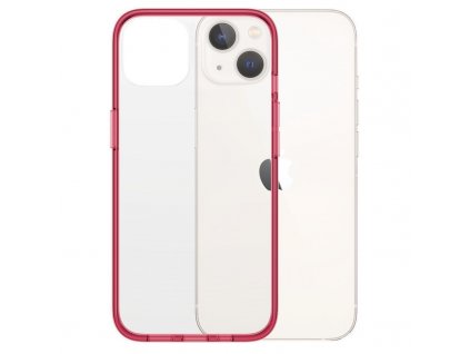 Kryt na mobil PanzerGlass ClearCaseColor na Apple iPhone 13 - červený/průhledný