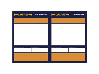 POSCENOVKADATA5DOP - cenovka Datart A5 doporučujem,e 100 ks