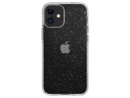 Kryt na mobil Spigen Liquid Crystal Glitter na Apple iPhone 12 mini - průhledný