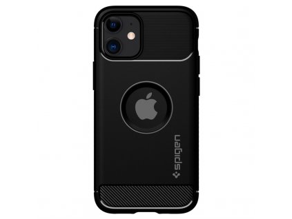 Kryt na mobil Spigen Rugged Armor na Apple iPhone 12 mini - černý