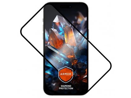 Tvrzené sklo FIXED Armor s aplikátorem na Apple iPhone 14 Pro - černé