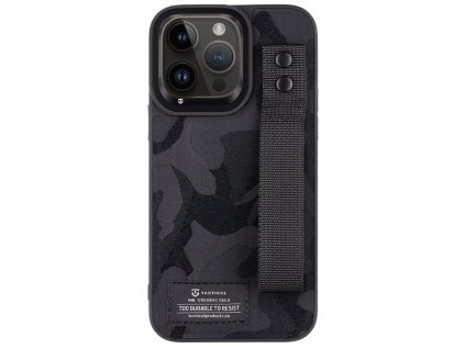 Kryt na mobil Tactical Camo Troop Drag Strap na Apple iPhone 14 Pro Max - černý