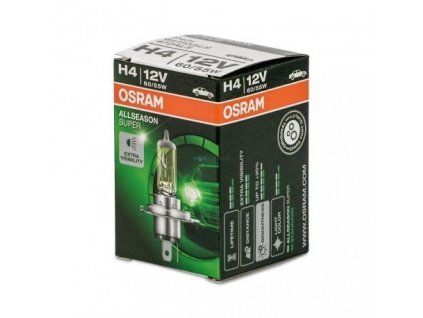 Autožárovka Osram H4 12V 60/55W P43t ALLSEASON SUPER