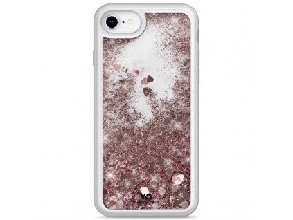 Kryt na mobil White Diamonds Sparkle Hearts na Apple iPhone SE (2020) - růžový