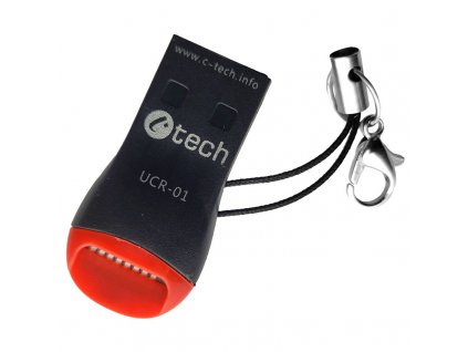 Čtečka paměťových karet C-Tech UCR-01, USB 2.0, micro SD