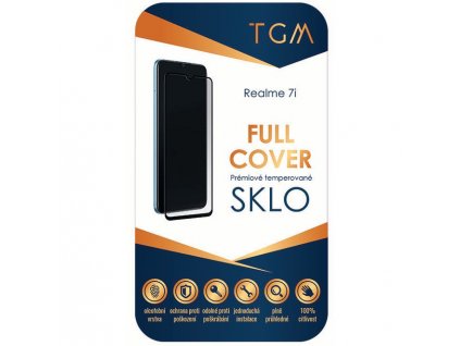 Tvrzené sklo TGM Full Cover na Realme 7i - černé