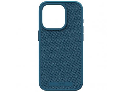 Kryt na mobil Njord Fabric MagSafe na Apple iPhone 15 Pro - modrý