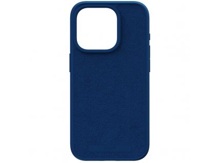 Kryt na mobil Njord Suede MagSafe na Apple iPhone 15 Pro - modrý