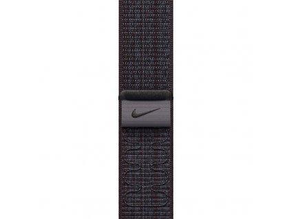 Řemínek Apple 45mm černo-modrý provlékací sportovní Nike