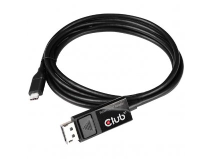 Kabel Club3D USB-C/DisplayPort 1.4 8K60Hz, M/M, 1.8m - černý