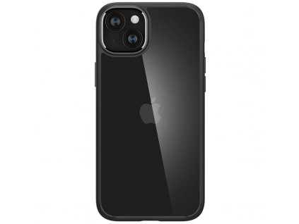 Kryt na mobil Spigen Crystal Hybrid na Apple iPhone 15 Plus - černý/průhledný