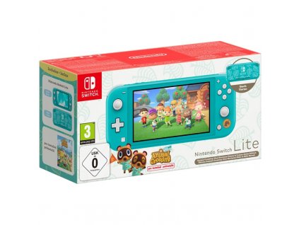 Herní konzole Nintendo SWITCH Lite Turquoise + ACNH bundle