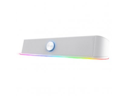 Reproduktory Trust GXT 619W Thorne RGB Illuminated Soundbar - bílé