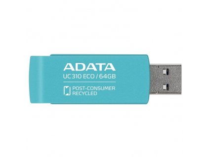 Flash USB ADATA UC310E ECO, USB 3.2, 64GB USB 3.2 - zelený
