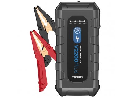 Powerbank Topdon Car Jump Starter V2200Plus, 16000mAh - černá