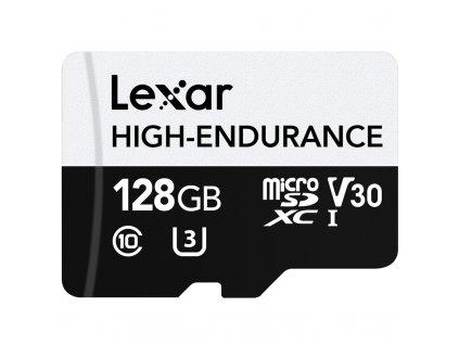 Paměťová karta Lexar High-Endurance microSDXC 128GB UHS-I, (100R/45W) C10 A1 V30 U3