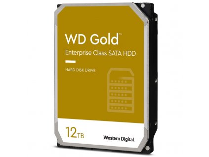 HDD 3,5" Western Digital Gold Enterprise Class 12TB SATA 6 Gb/s, rychlost otáček: 7200 ot/min, 256MB cache