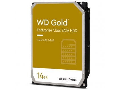 HDD 3,5" Western Digital Gold Enterprise Class 14TB SATA 6 Gb/s, rychlost otáček: 7200 ot/min, 256MB cache