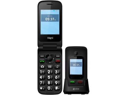 Mobilní telefon eStar Digni Flip - černý
