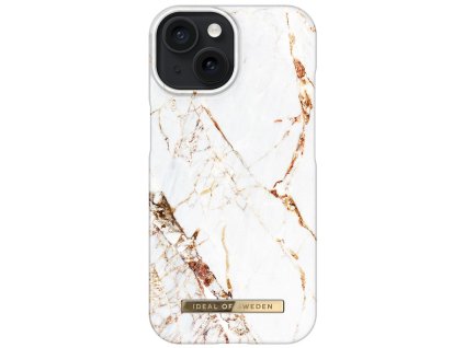 Kryt na mobil iDeal Of Sweden Fashion na Apple iPhone 15 - Carrara Gold