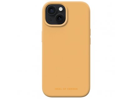 Kryt na mobil iDeal Of Sweden Silicone Case na Apple iPhone 15 - oranžový