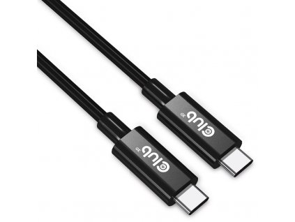Kabel Club3D USB-C PD, 8K60Hz UHD, 240W, 3m - černý