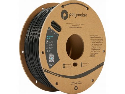 Tisková struna Polymaker PolyLite PLA, 1,75 mm, 1 kg - černá
