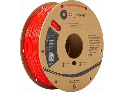 Tisková struna Polymaker PolyLite PLA, 1,75 mm, 1 kg - červená