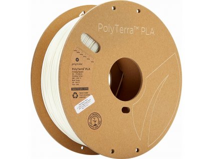 Tisková struna Polymaker PolyTerra PLA, 1,75 mm, 1 kg - Cotton White
