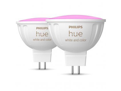 Chytrá žárovka Philips Hue 6,3 W, MR16, GU5,3, White and Color Ambiance, 2 ks
