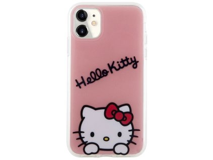 Kryt na mobil Hello Kitty IML Daydreaming na Apple iPhone 11 - růžový