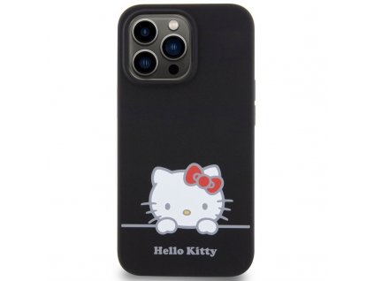 Kryt na mobil Hello Kitty Liquid Silicone Daydreaming na Apple iPhone 13 Pro - černý