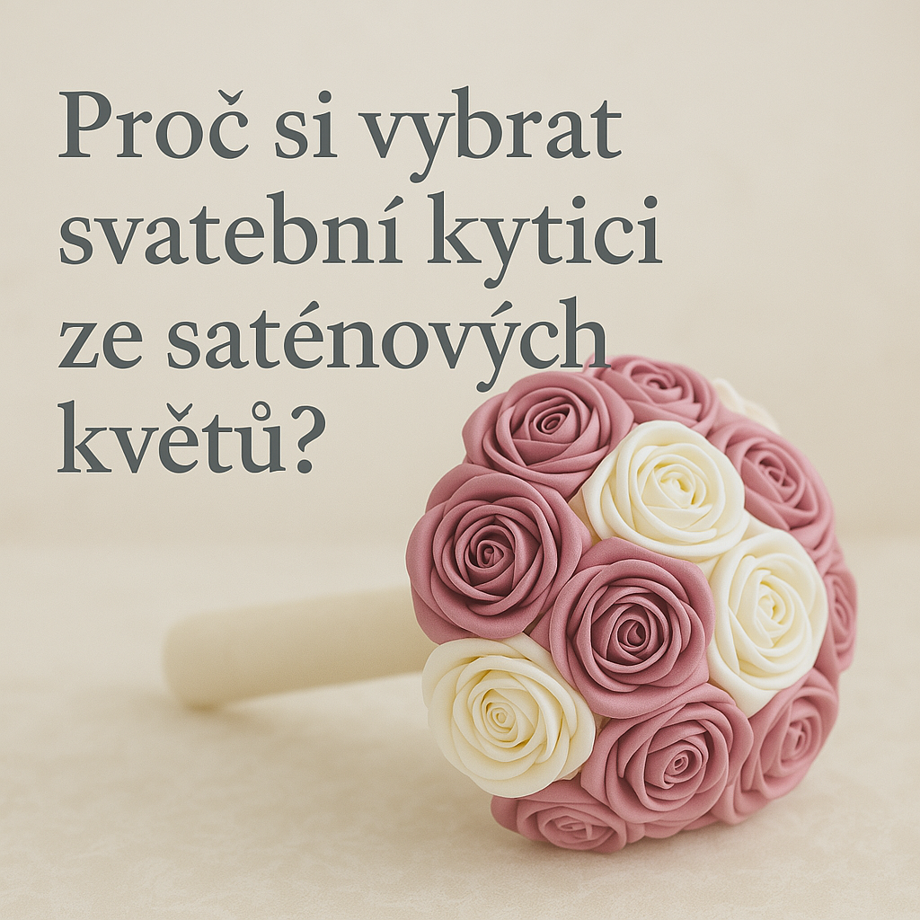 Proč si vybrat svatební kytici ze saténových květů?