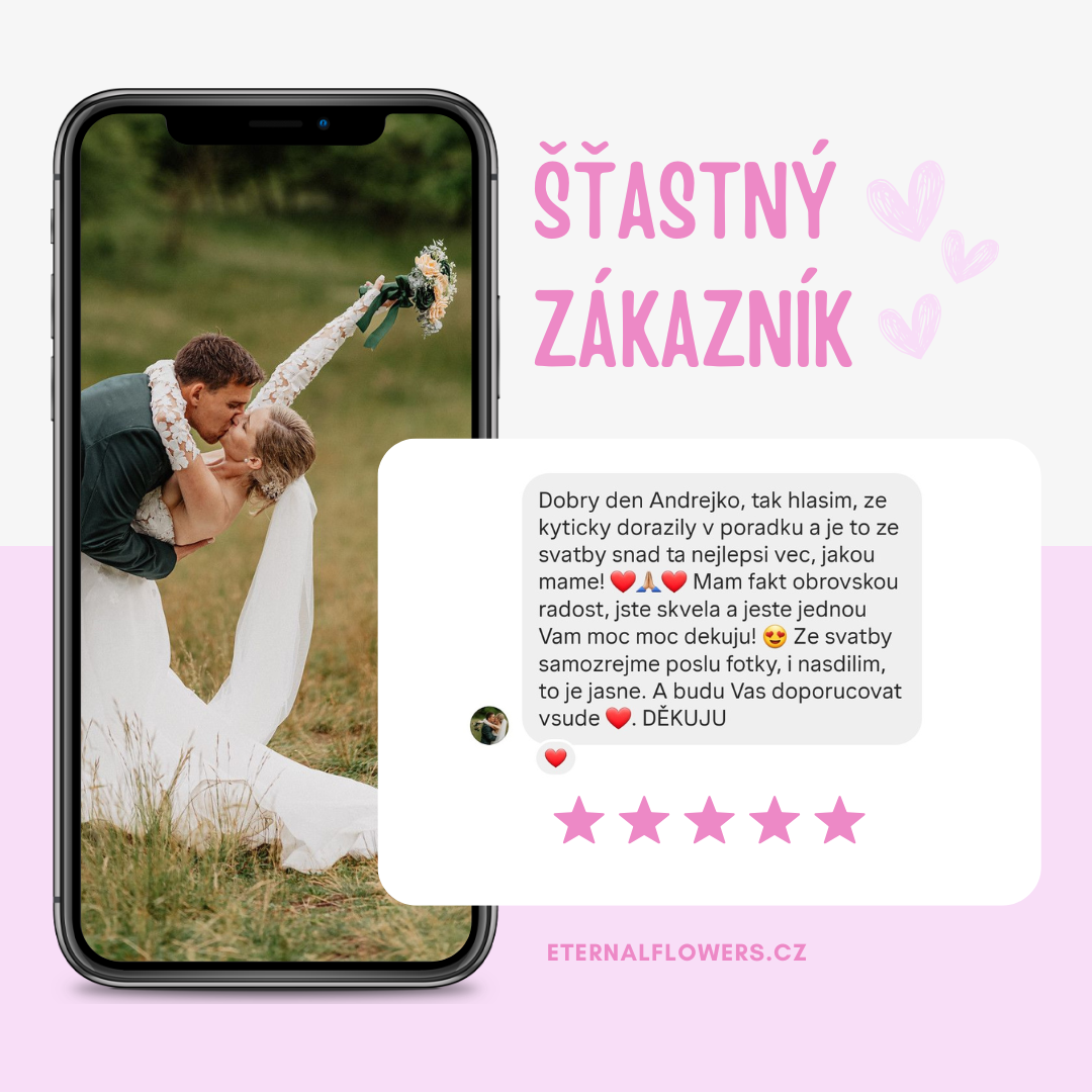 Svatební kytice recenze Eternal Flowers