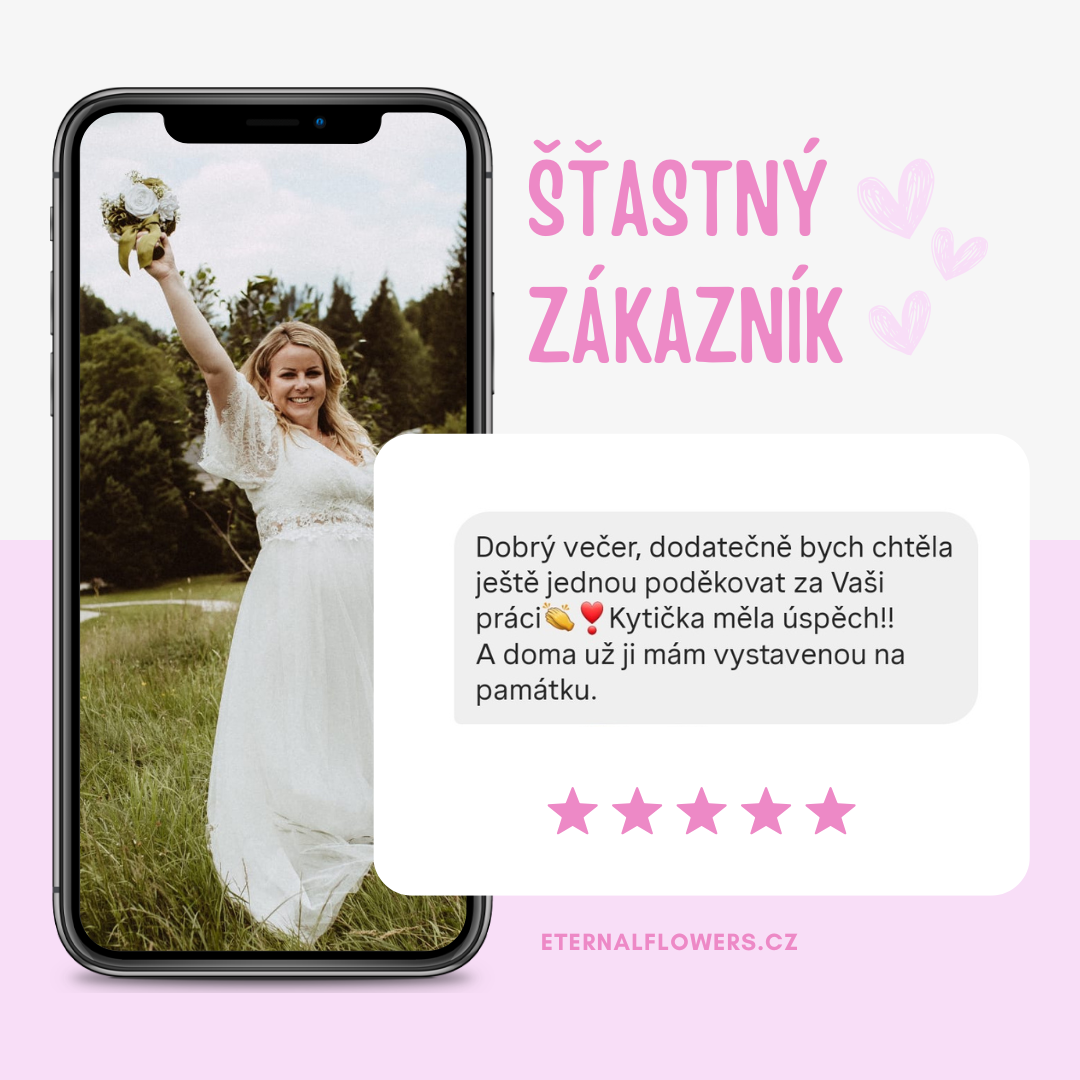 Svatební kytice recenze Eternal Flowers