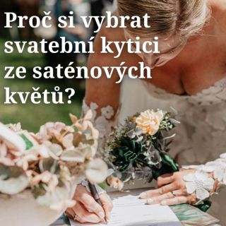 💐 Plánuješ svatbu a vybíráš kytici? Zvaž něco opravdu výjimečného – svatební kytici ze saténových květů 💍✨ ✅ Nezvadne –...