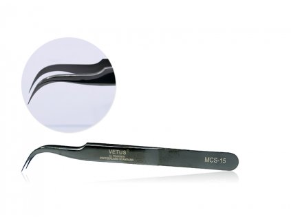 15589343809color tweezers metallic gray MCS 15
