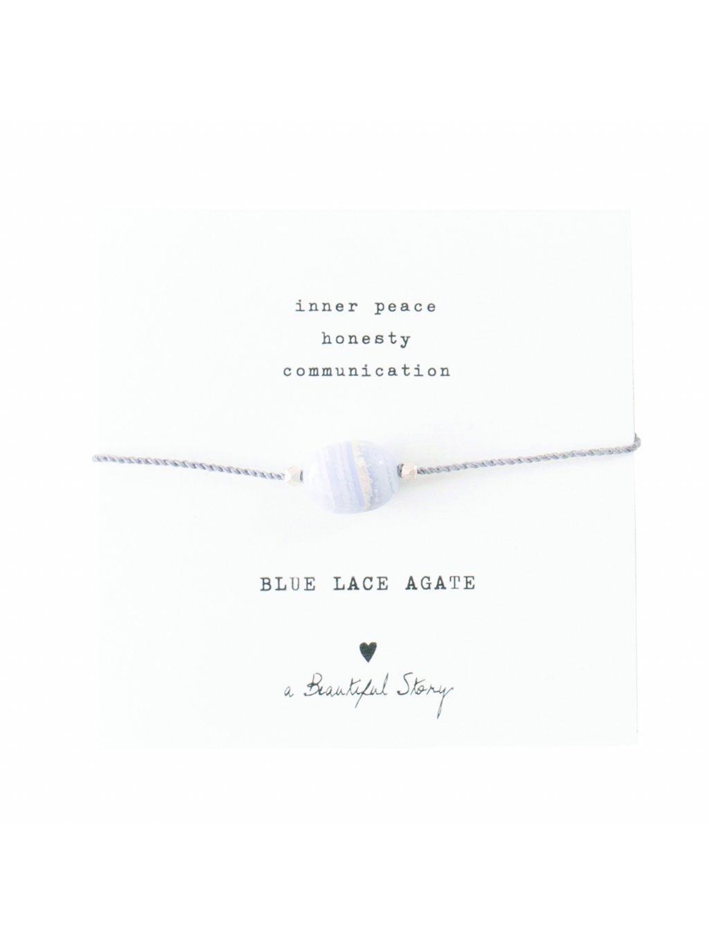 Dámský náramek "Gemstone Card Blue Lace Agate Bracelet"