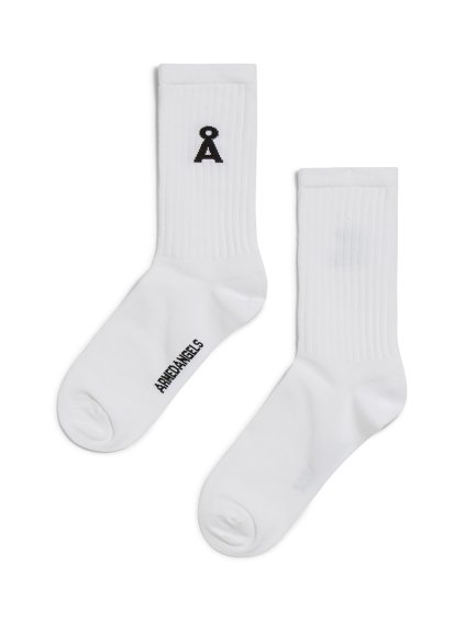 Bílé ponožky „SAAMU BOLD white"