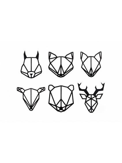 animal decorations black