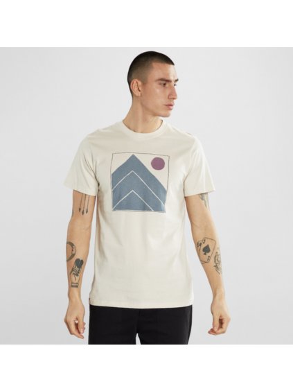 T shirt Stockholm Square Peaks Oat White 4
