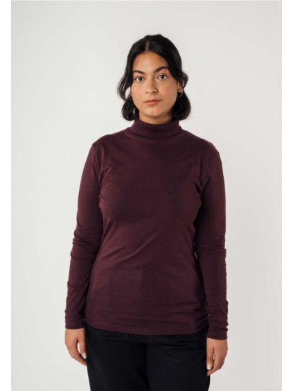 Anchal Turtleneck Shirt raisin 01